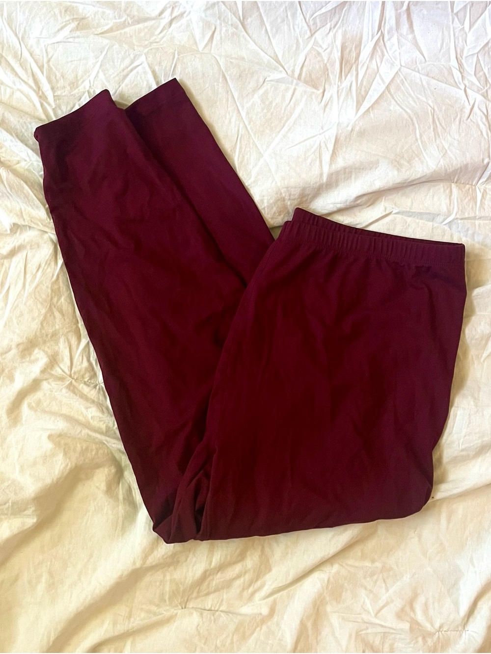 Zenana Outfitters Deep Wine Butter Soft Leggings 3X